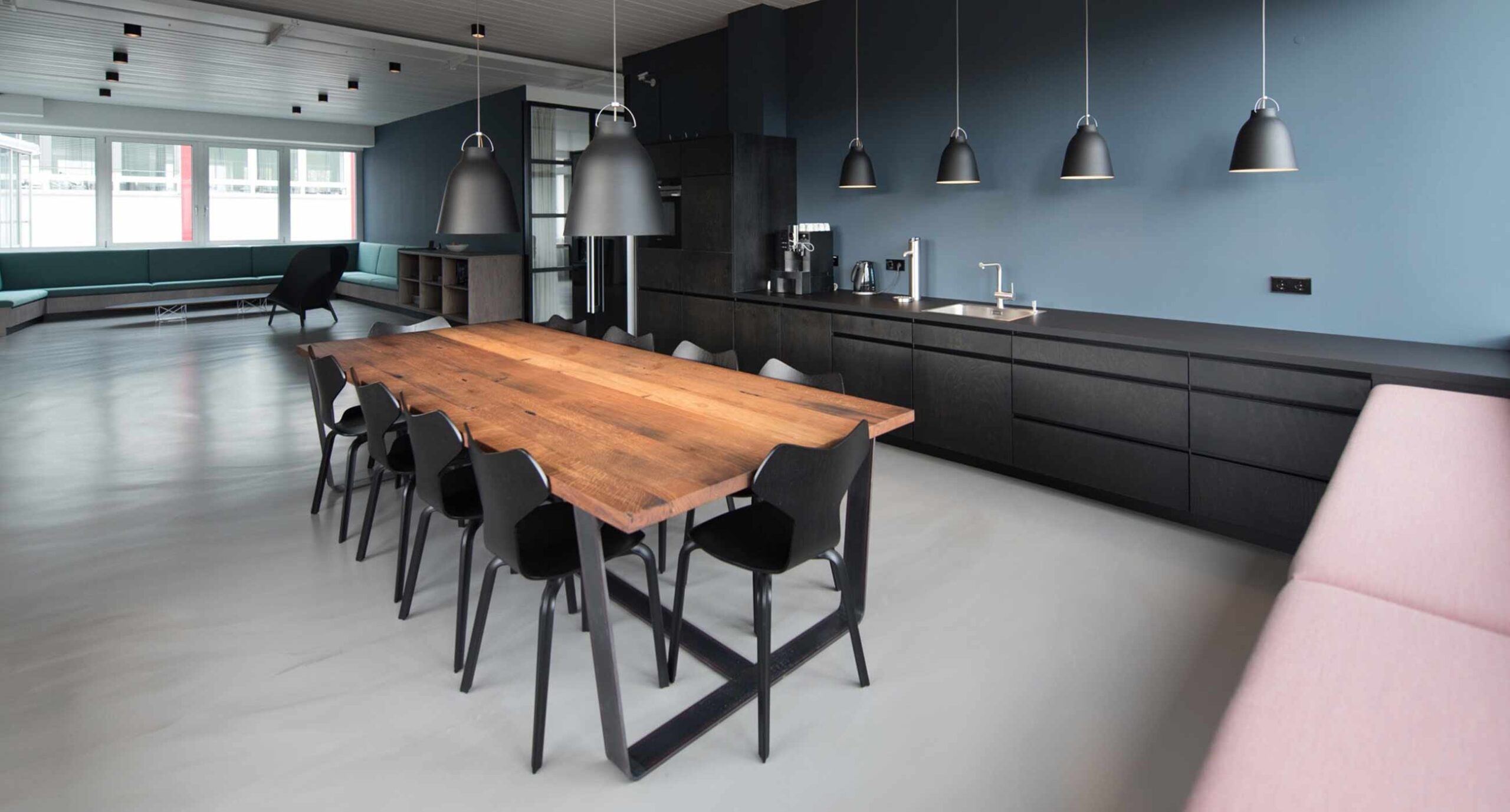 Kitchen and Lounge Layout